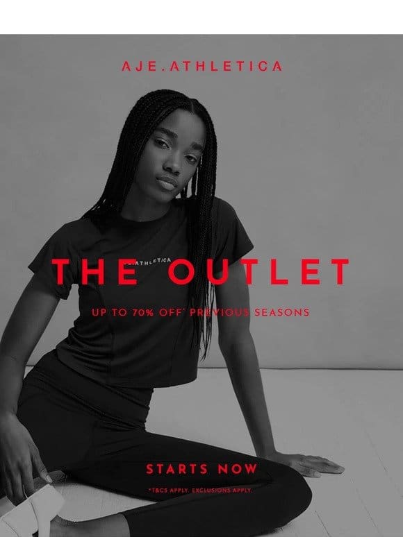 Up To 70% Off* The Outlet Starts Now