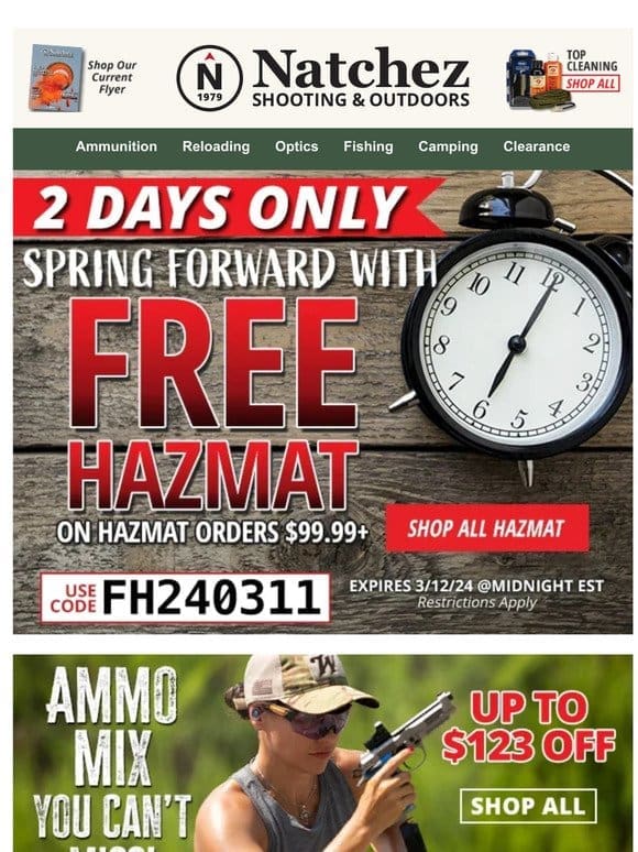 Up to $123 off on an Ammo Mix You Can’t Miss!