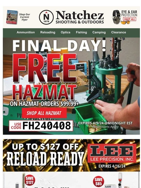 Up to $127 Off Reload Ready Lee Precision， Inc
