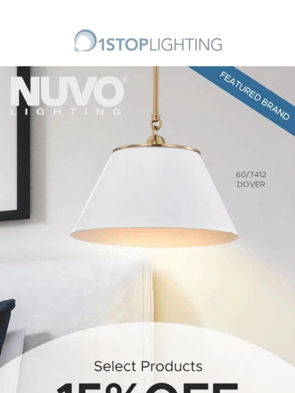 Up to 15% Off NUVO Lighting!