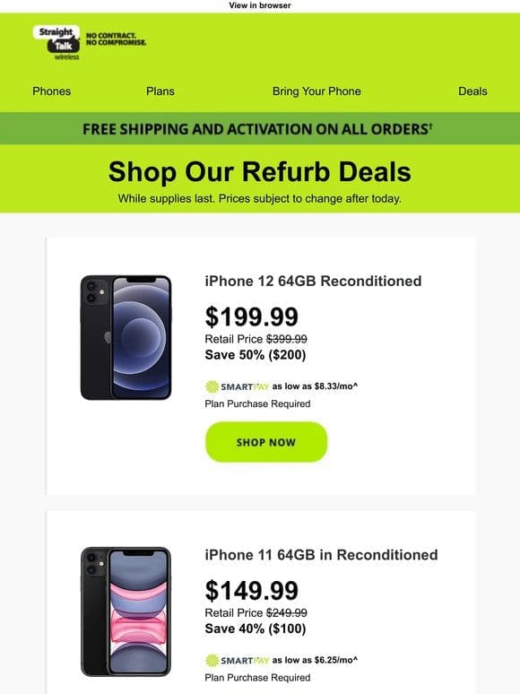 Up to $200 OFF  ️ Refurb D.E.A.L.S.