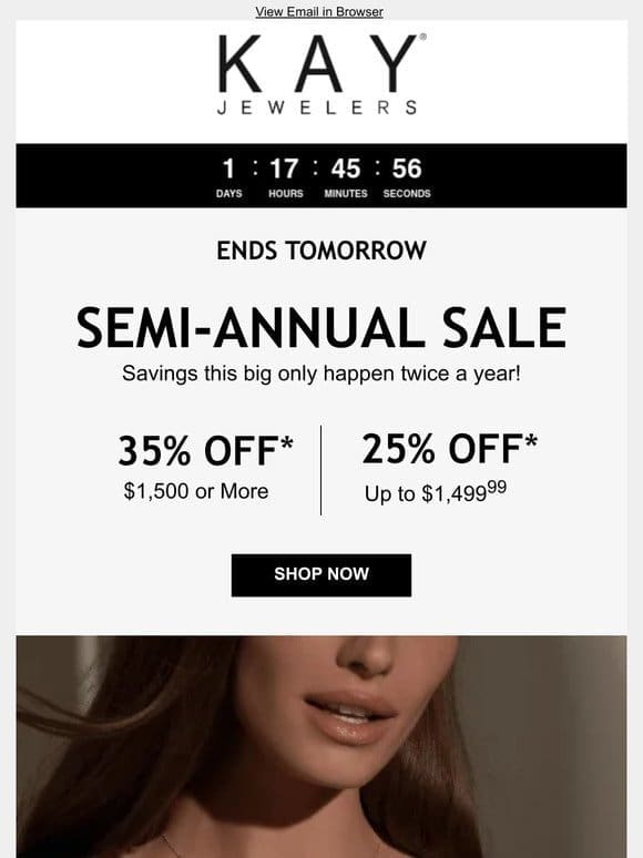 Up to 35% OFF | SEMI-ANNUAL SALE