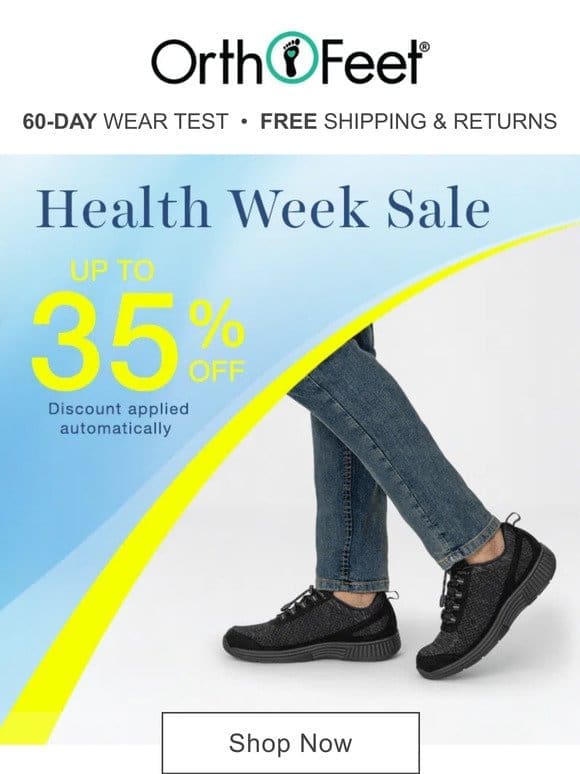 Up to 35% off | Health Week Sale