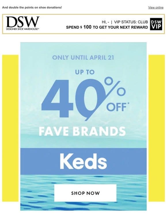 Up to 40% off brands you love ?