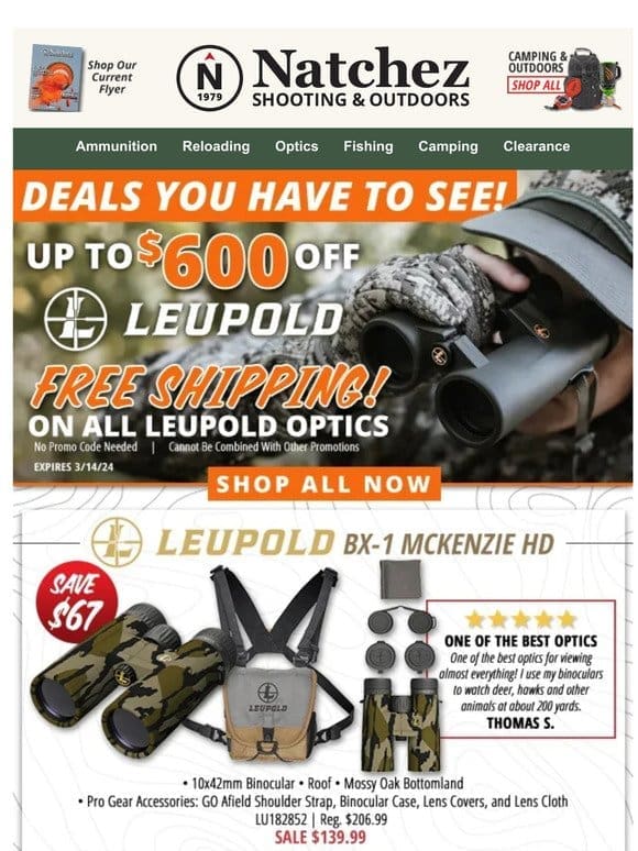 Up to $600 Off Leupold Optics!