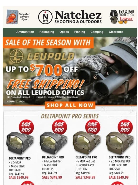 Up to $700 Off With Our Leupold Sale of the Season!