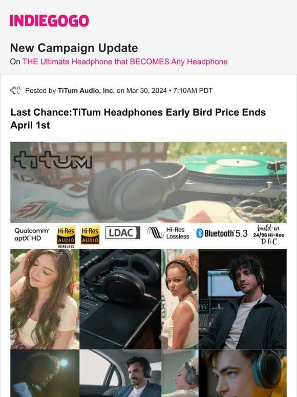 Update #22 from THE Ultimate Headphone that BECOMES Any Headphone