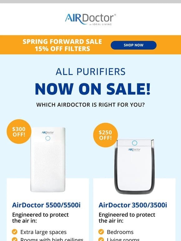 Update: ALL Purifiers and Filters are on Sale
