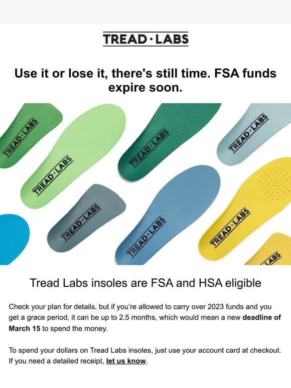 Use it or lose it， your FSA funds may expire soon