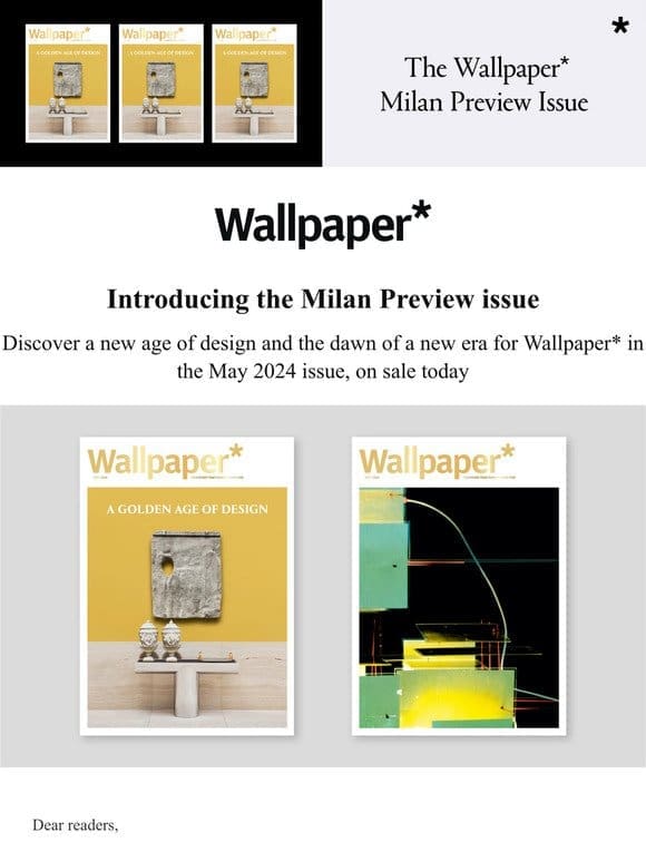 Wallpaper* May 2024: Milan Preview