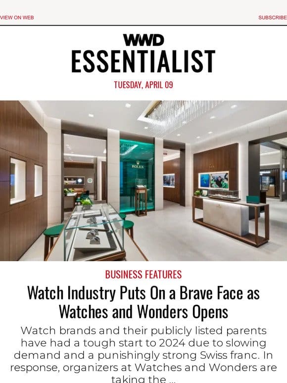 Watch Industry Puts On a Brave Face as Watches and Wonders Opens