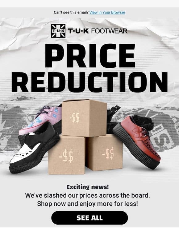 We Reduced Our Prices!