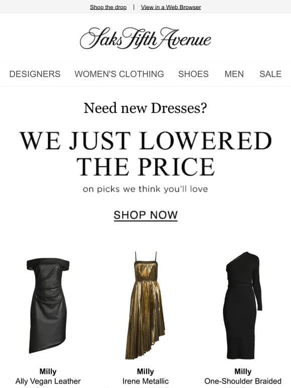 We just lowered the price on Dresses you’ll love