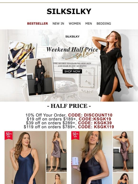Weekend Clearance：10% OFF + $187 Expire midnight!