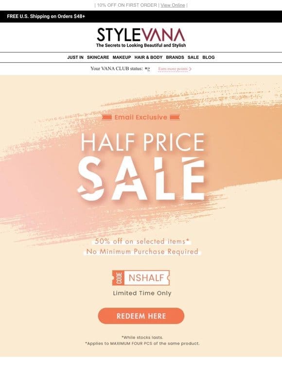 Weekend Wow: 50% Off Half-Price Sale is Here!