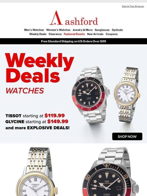 Weekly Deals Alert: Unbeatable Savings on Watches!