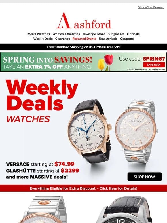 Weekly Deals: Luxury Watch Edition is Here!