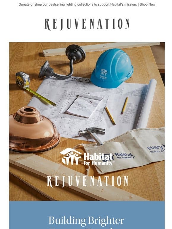 We’re partnering with Habitat for Humanity with styles that give back
