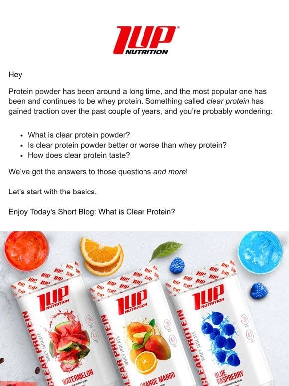 What is Clear Protein?