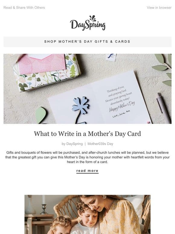What to Write in a Mother’s Day Card