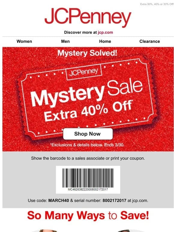 What’s your Mystery Sale coupon⁉️