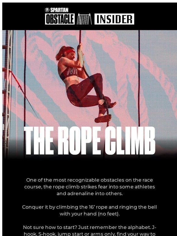 Why are rope climbs and the alphabet a perfect pair?