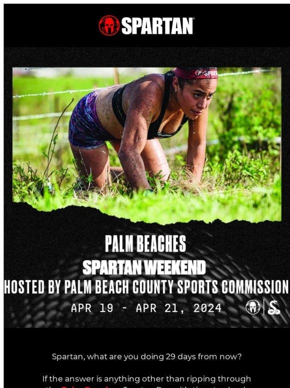 Will we see you at the Palm Beaches Spartan Race?