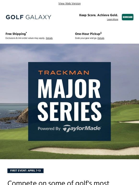 Win BIG with the Trackman Major Series