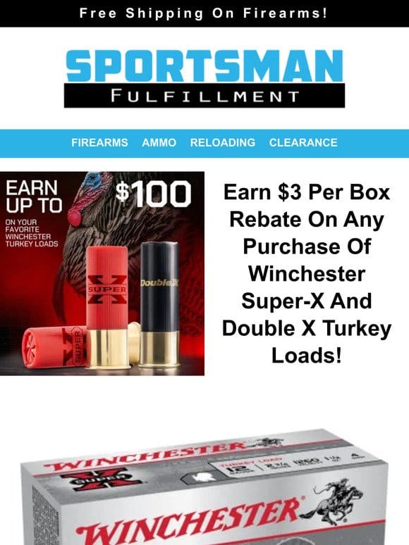 Winchester Turkey Loads Starting at $5.99 After Rebate!