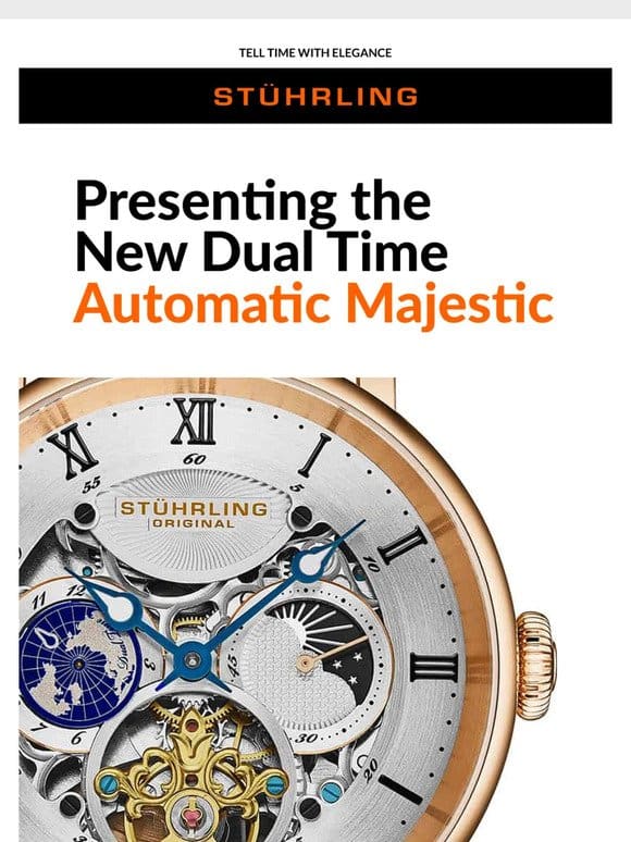 World at Your Wrist: Majestic Dual Time Unleashed!