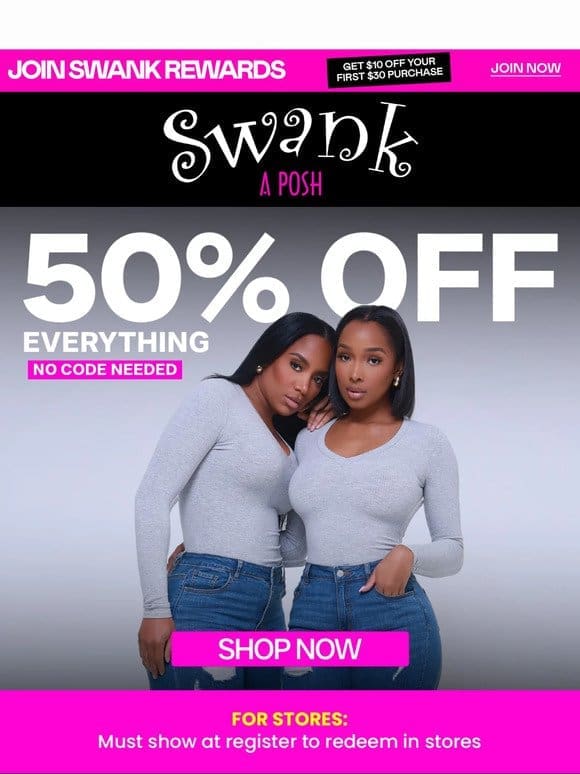 Wrap Up Some Savings! 50% OFF Everything…