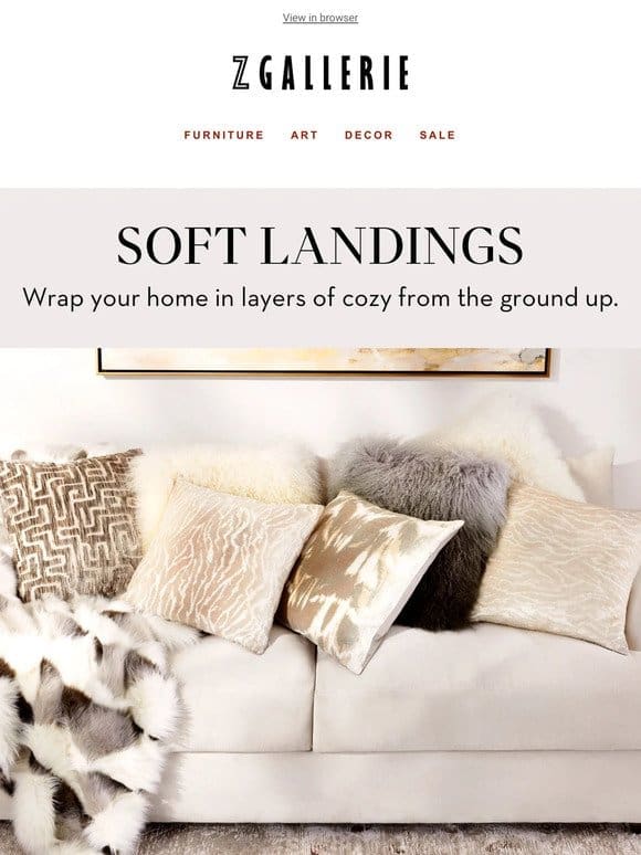 Wrap your home in layers of cozy