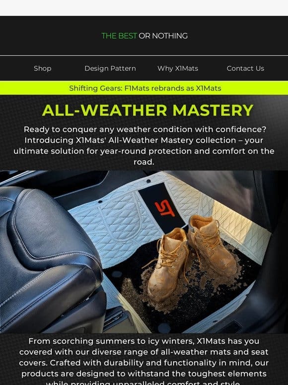X1Mats’ All-Weather Mastery: A Must-Have Collection!