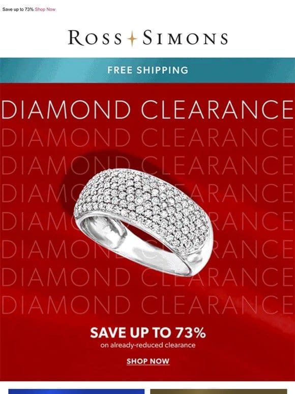 You deserve to splurge on   diamond   clearance