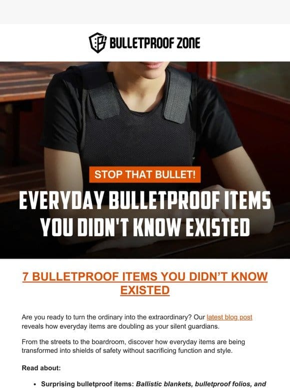 You won’t believe what’s bulletproof now  ️