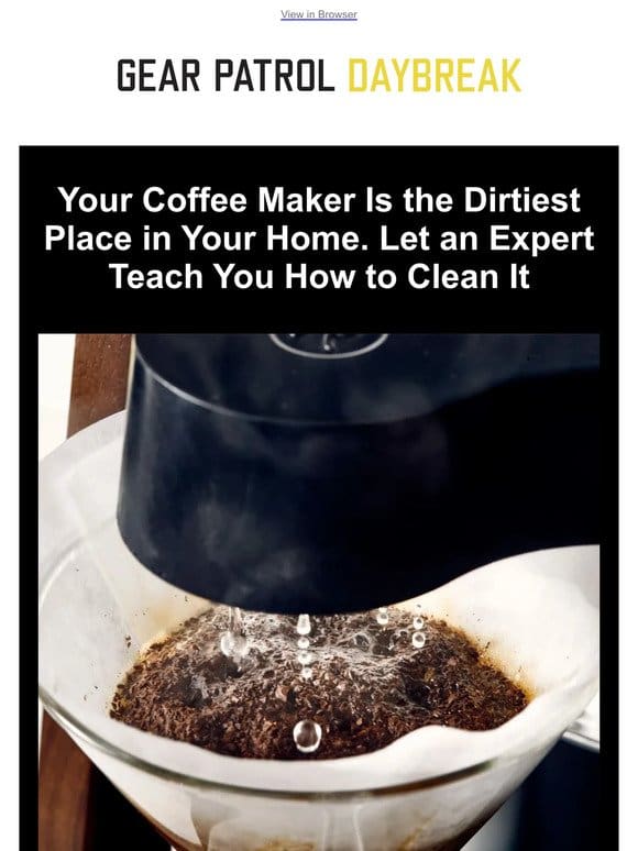Your Coffee Maker Is Dirtier than You Think