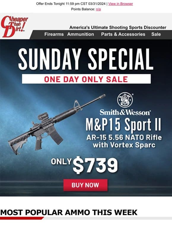 Your Easter Sunday AR-15 Special Deal Is Here for One Day!