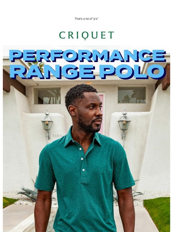 Your Favorite Performance Pocketless Polo