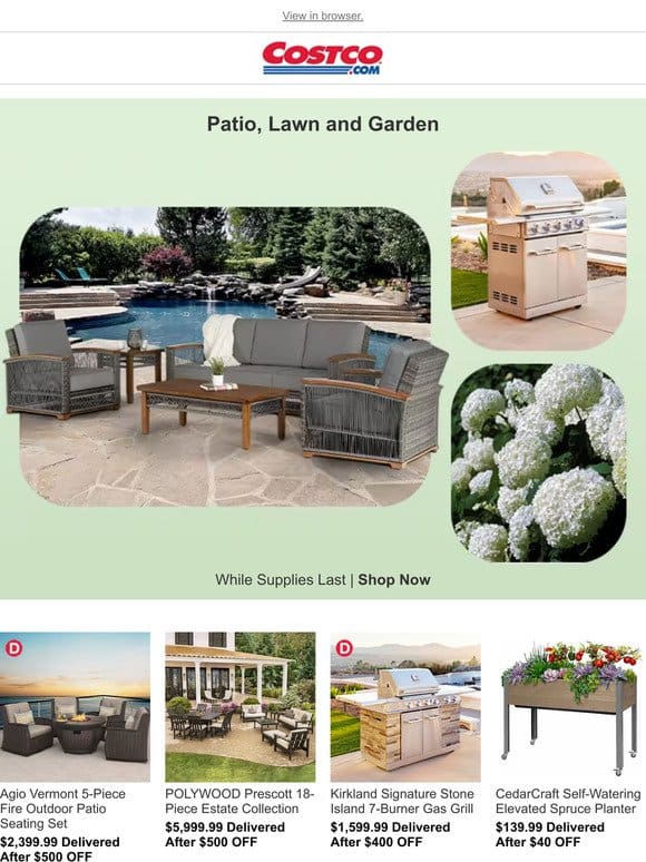Your Outdoor Oasis Awaits: Shop Outdoor Upgrades Delivered To Your Door!