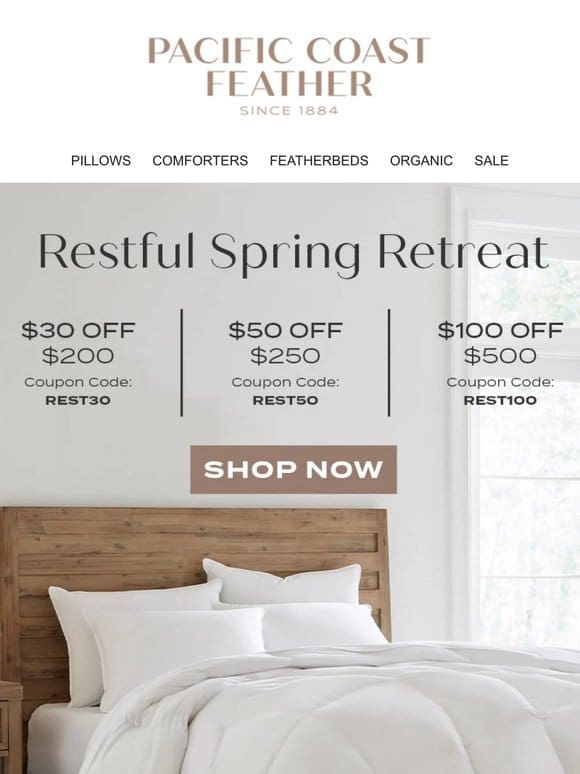 Your Restful Spring Retreat is Here