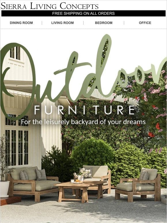 Your Time’s Now! up to 15% OFF – Outdoor Furniture!