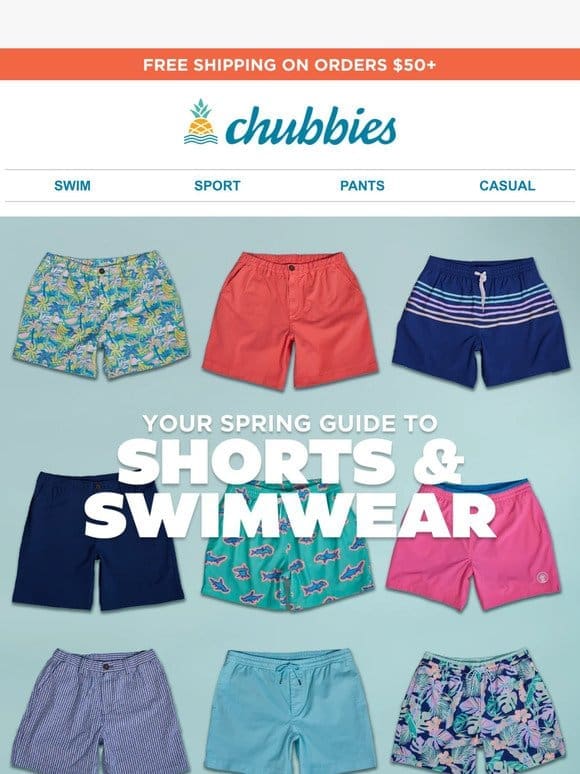 Your official guide to spring shorts & trunks