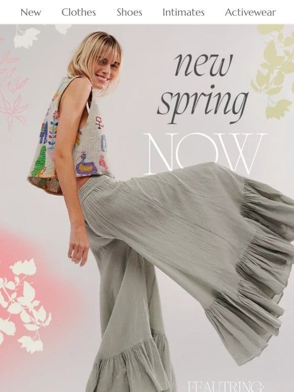 Your spring outfits? Right here