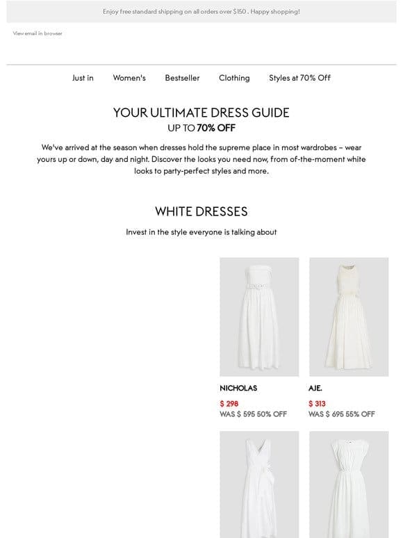 Your ultimate dress guide | Up to 70% off