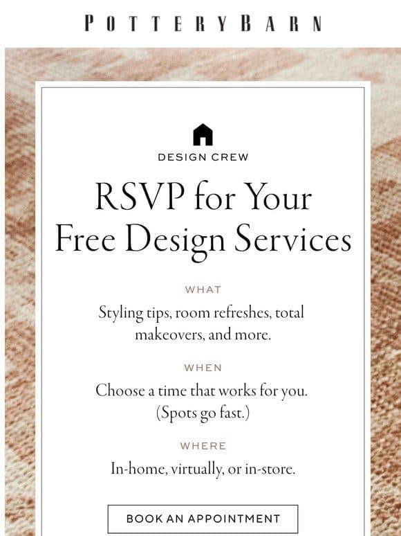 You’re Invited: Book a free appt