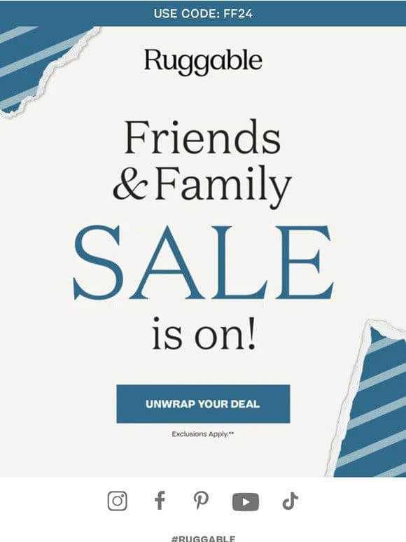 You’re Invited: Our Friends & Family Sale