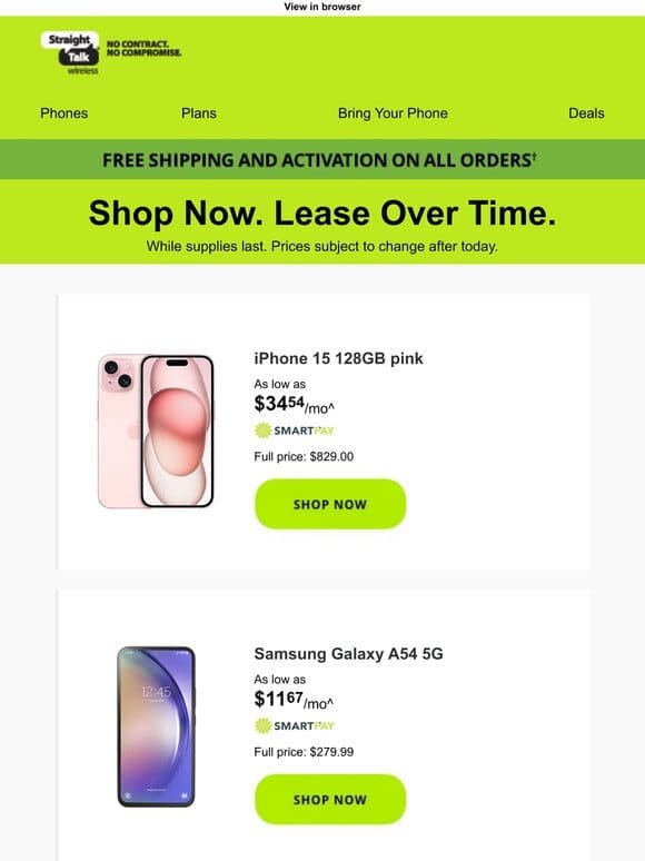 iPhone 15 for as low as $35/mo and more