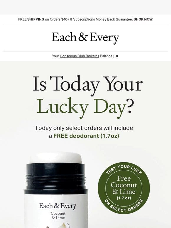 is it your lucky day?