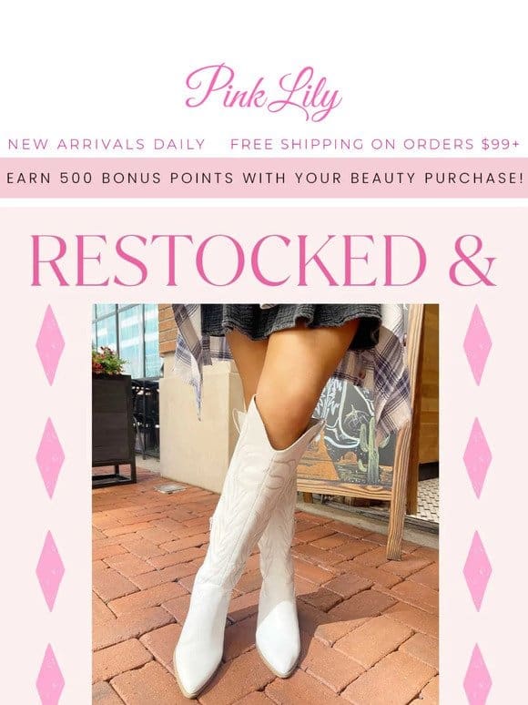 our bestselling boots are back for more