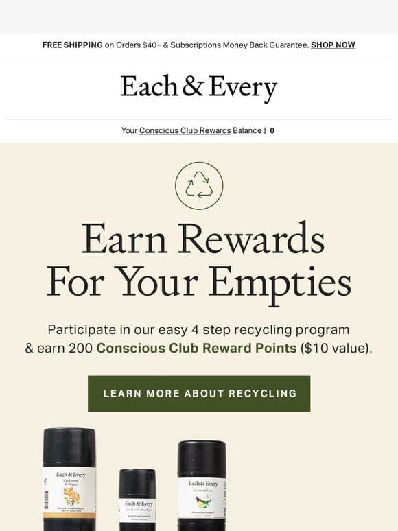 recycle with us and earn $10 off